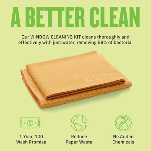 E-Cloth Window and Glass Cleaner Kit, Just Add Water - 4 Kits - Image 4