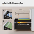 DEVAISE 3 Drawer File Cabinet on Wheels, Fully Assembled Except Casters - Image 4