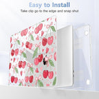 for MacBook Pro 16 inch Case 2019 2020 Release Model A2141, Plastic Hard Shell Cover with Keyboard Cover & Screen Protector for MacBook Pro 16 inch with Touch Bar, Cherries & Pink Bows - Image 5
