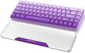 Acrylic Keyboard Wrist Rest - Wrist Support for Keyboard CNC Aluminum Alloy Customized Logo - Keyboard Pad Home & Office - Keyboard Wrist Pad with Anti-Slip Mat for 60% Compact Keyboard,Purple by SELORSS