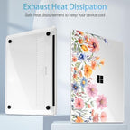 Mektron Case for 13.8" Microsoft Surface Laptop 8/7 (2026/2024) Surface Laptop 13.8 Inch Cover Fits Model 2036, Keyboard Cover +Screen Protector +Dust Plugs, Floral P165 - Image 4