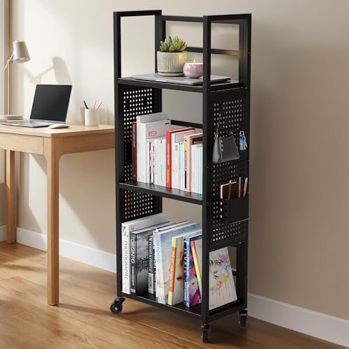 Rolling Book Cart with Wheels - Image 3