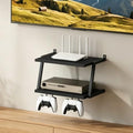 MAHANCRIS Floating TV Shelf, 2 Tier Projector Shelf for DVD Players by MAHANCRIS