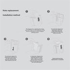 5-in-1 Cube Sticky Note Holder Dispenser with Notes Tabs Roll for Desk Organization - Image 7