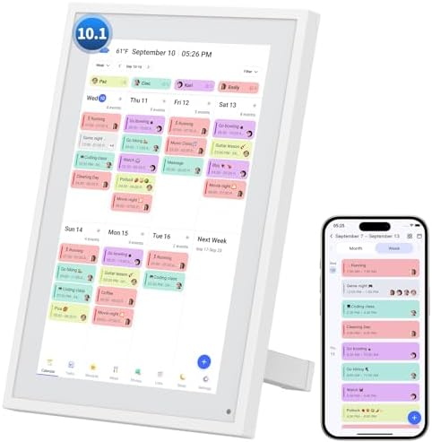 10.1" Digital Calendar, Full HD Smart Display for Family Organizer - Image 3