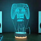 CoolGift Mart Light up Headset and Controller Stand, 16 Colors 3D LED Lights Gamepad Headphone Holder with Remote Control, Game Controller Hanger for All Universal Gaming PC Accessories - Image 4