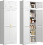 Polup Kitchen Pantry Cabinet, 86" Tall Metal Storage Cabinet with Doors by POLUP