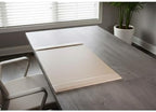 Dacasso Bonded Pad with Side Rails Luxury Leather Desk Blotter for Writing, 30 x 18 (White Latte) - Image 5