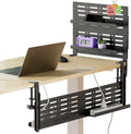 JOY worker 4-in-1 Clamp on Above/Under Desk Pegboard Cable Management Tray by JOYworker