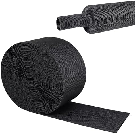 2 in 1 Heat Shrink Braided Sleeving Fabric Tubing 2"-22FT by Sunnarepoon