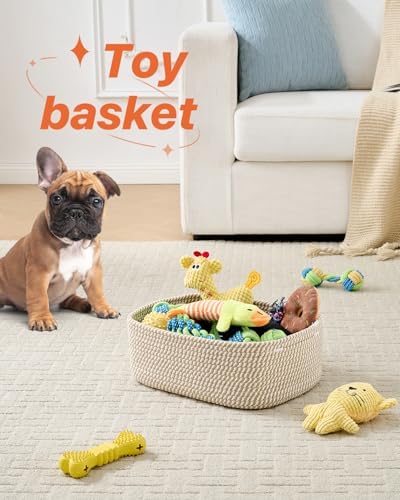 KALLAX Small Woven Storage Basket for Organizing, 13.5x9.5x5 inches, 3 Pack - Image 5