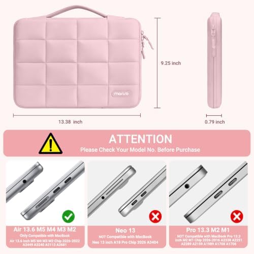 MOSISO Compatible with MacBook Air 13 inch Case M5 M4 M3 M2 2026-2022 - Image 2