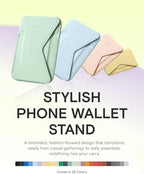 MOFT Magnetic Wallet Stand Compatible with iPhone 17/16/15/14/13/12 Series, Angle Adjustment & Magsafe Compatible MOVAS Phone Stand,Peppermint - Image 6
