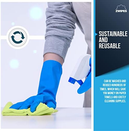 Zwipes 735 Microfiber Towel Cleaning Cloths (Pack of 144) - Image 4