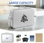 BALEINE Fireproof Document Box with Lock, Waterproof Fire Safe File Bag - Image 3