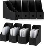 Geyee 12 Pack Plastic Magazine File Holder,Black by Geyee
