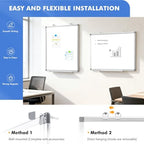 Double-Sided White Board Dry Erase Magnetic Whiteboard Wall 48x36, 2-Pack - Image 2