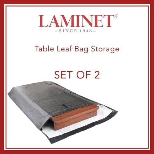 LAMINET Premium Heavy Duty Table Leaf Storage Bag Water,Scratch Resistant. Extra Thick Waterproof Exterior Flannel Backing. Store Your Table Leaves Safely.Holds Leaves up to 26"" Wide 2 Pack - Image 2