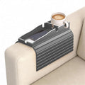 Korser Couch Armrest Table, Sofa Arm Tray with Removable Cup Holder, 2 in 1 Anti-Slip Armrest Tray Table for Couch, Bamboo Foldable Couch Cup Holder for Drinks Snacks Phone Remote Control by KORSER