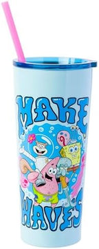 Silver Buffalo Spongebob Squarepants Make, Stainless Steel Tumbler, 22oz by SilverBuffalo