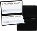 StoreSMART Black Folding Business Card Holders - 500 Pack - Polypropylene Plastic (RPP2915BK500) by StoreSMART