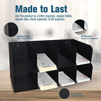 BankSupplies Check Sorter Organizer - 8 Pocket, 2-Tier Design - 4 Over 4-3 ¾” H x 16" W x 8" D - Scratch & Chip-Resistant Finish - Steel Construction - Pre-Drilled Holes - Document Organizer - Image 5