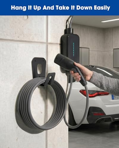 Wall Mount Organizer Kit for BMW Flexible Fast Charger 2.0, 3-Piece Garage Charger Holder with Cable Management, PETG + Metal Support, Charger Not Included - Image 6