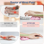 Cloud Wrist Rest Set for Keyboard & Mouse. Silky Fabric Surface - Image 3