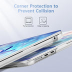 Case for 2026/2025/2024/2023 MacBook Air 15-inch Laptop Release M5 A3448 /M4 A3241 /M3 A3114 /M2 A2941, Stylish Protective Hard Shell Cover for MacBook Air 15.3 inch, Blue Whale - Image 3