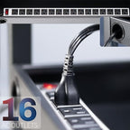 VIVO Black 16-Bay Laptop Open Charging Station, Stand-LAPC3 - Image 5