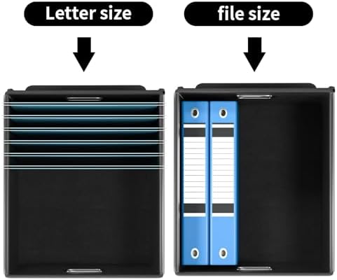 File Organizer Box with Lids, Collapsible File Folder Organizer - Image 3