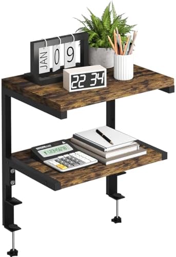 Mondazie 2-Tier Adjustable Desk Shelf Organization, Black by Mondazie