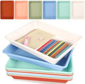 gisgfim 12 Pack Letter Size Stackable Paper Trays for Classroom, Boho by gisgfim