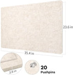Felt Bulletin Board 36x24 inches, Decorative Pin Board for Home & Office - Image 4
