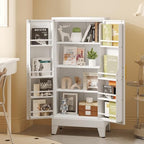 Black Kitchen Pantry Storage Cabinet, 48" Metal Storage Cabinet - Image 6