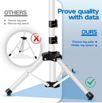 Projector Stand, 22 to 55 Inch Laptop Stand,Projector Tripod with Phone Holder,Tripod for Projector,DJ Equipment,Projector Stand for Outdoor Movies,Office, Home, Stage or Studio (White) - Image 5
