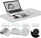 LIMKRIAN Cat Ergonomic Mouse Pad with Wrist Rest Desk Mat Sets Accessories - Image 4