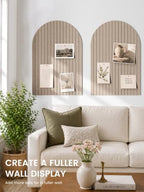 Large Arched Felt Bulletin Board 35.4''×23.6'', Taupe - Image 4