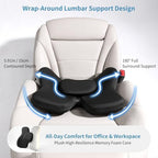 Lumbar Support Pillow, Memory Foam Back Support for Office Chair - Image 5