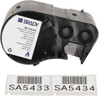 Brady FreezerBondz™ Polyester Pre-Sized Labels for Label Printer BMP51/BMP53/M511-180 Self Adhesive Printer Labels - Black on White (44,45 mm (W) x 25,40 mm (H)) - M5-125-492 by BradyCorp