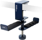 ADV. Dual Suspension Headphone Stand – Floating Headset Stand with 360° Rotating Arm, Adjustable Clamp for Desk/Table, Steel Metal Holder, 3.5mm Jack Mount, Universal Fit, [Blue] by ADV