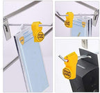 LeaGerous 200 Pcs Magnetic Peg Hook Stop Lock 6mm, Display Hook Magnet Security Locks Compatible with 4.5-5.9mm pegboard for Retail Store and Shopping Center (Yellow) - Image 6