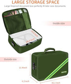 Noiposi 5200℉ Fireproof Document Box with Lock 16.1"x11.4"x4.3" - Image 6