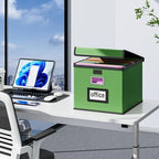 File Organizer Box with Lids, Collapsible File Folder Organizer - Image 4