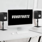 Vondynote Set of 2 Desktop Studio Monitor Speaker Stands Bookshelf Speaker Stands - Image 6