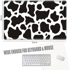 Large Mouse Pad 36 x 24 Desk Mat Gaming Mousepad Cow Print Oversized Desk Pad Huge Giant 4XL Computer Mat for Girl Women Work - Image 2