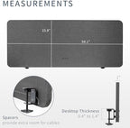 VIVO Dark Gray Clamp-on 60 x 24 in Privacy Panel, PP-1-V060D - Image 3