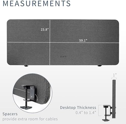 VIVO Dark Gray Clamp-on 60 x 24 in Privacy Panel, PP-1-V060D - Image 3