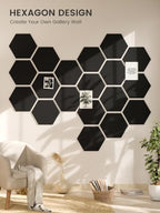 Fluxynara Extra Large 12-Pack Felt Bulletin Board Tiles, Black - Image 6