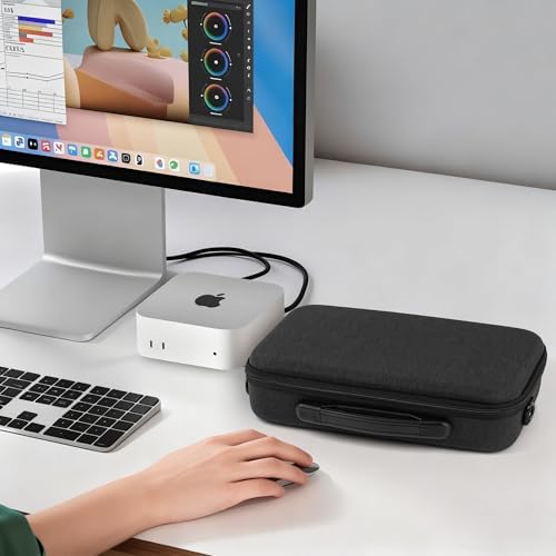 GEEKRIA Desktop Computer Hard Travel Case, Compatible with Apple 2026 Mac Mini M5 / 2024 Mac Mini M4 / Pro, Fit for Magic Keyboard, Mouse, Trackpad and Accessories (Dark Gray) - Image 6